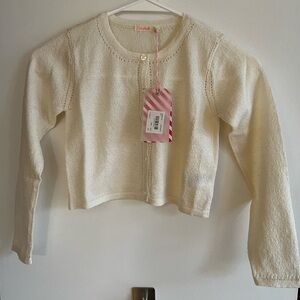 NWT Billieblush cropped cardigan size 8Y